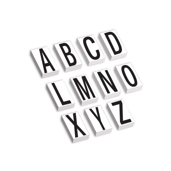 Bsc Preferred 3-1/2'' Vinyl Warehouse Letter Kit Labels, 1300PK - BUY00021723
