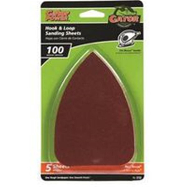 Fast Fans Resin Bonded Sanding Sheet, 5 x 3.50 in., 100 Grit - FA819260