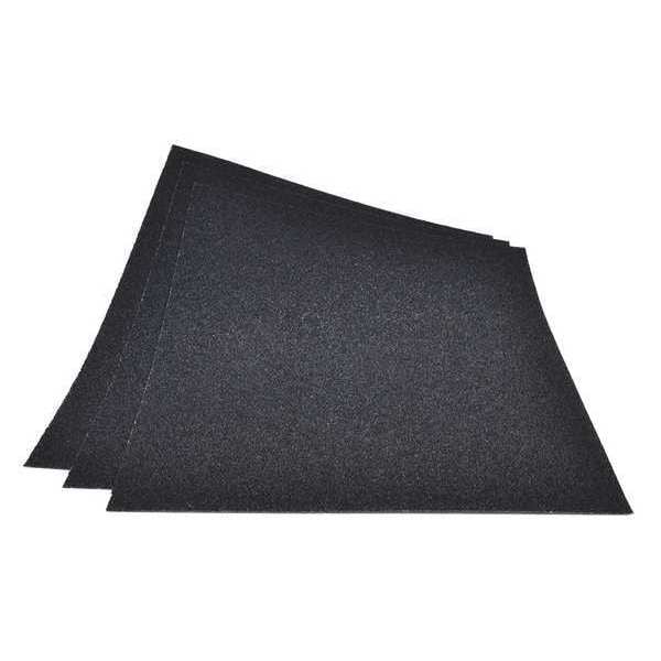 Arc Abrasives Sandpaper Sheet, Blk, Fine, 220 Grit, PK100 - 74128K