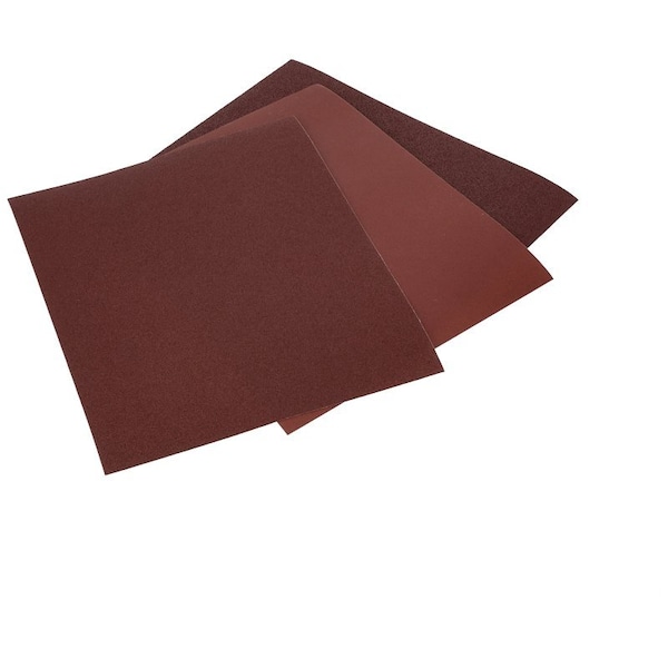Norton Co MetalSand 076607 Sanding Sheet, 11 in L, 9 in W, Emery Abrasive, Cloth Backing - 47855