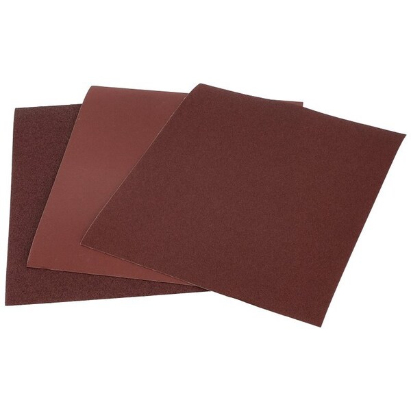 Norton Co MetalSand 076607 Sanding Sheet, 11 in L, 9 in W, Emery Abrasive, Cloth Backing - 47855