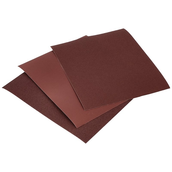 Norton Co MetalSand 076607 Sanding Sheet, 11 in L, 9 in W, Emery Abrasive, Cloth Backing - 47855