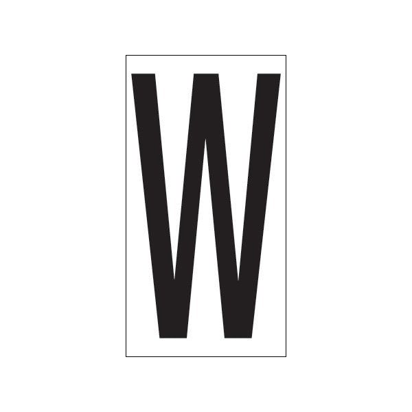 Bsc Preferred 3-1/2'' ''W'' Vinyl Warehouse Letter Labels, 50PK - BUY00021747