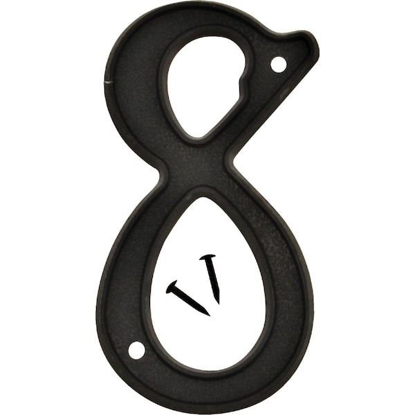Hy-Ko 4 In. Black House Number Eight - PN-29/8