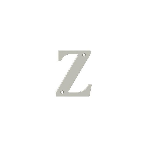 Deltana Residential Letter Z Satin Nickel 4" - RL4Z-15