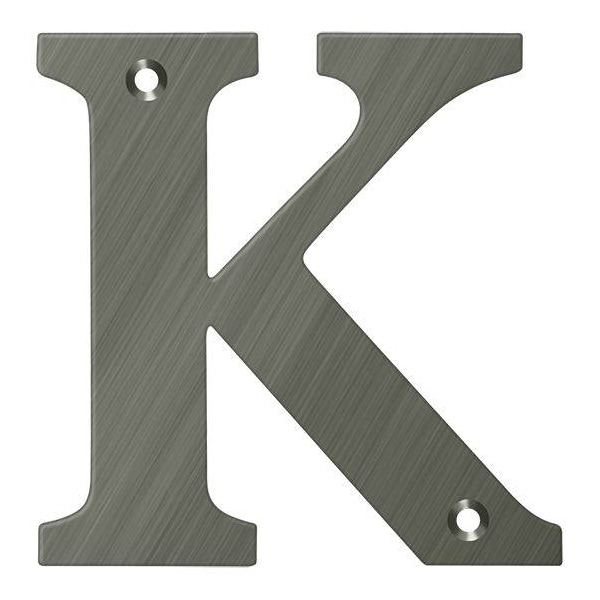 Deltana Residential Letter K Antique Nickel 4" - RL4K-15A