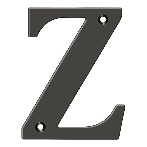 Deltana Residential Letter Z Oil Rubbed Bronze 4" - RL4Z-10B