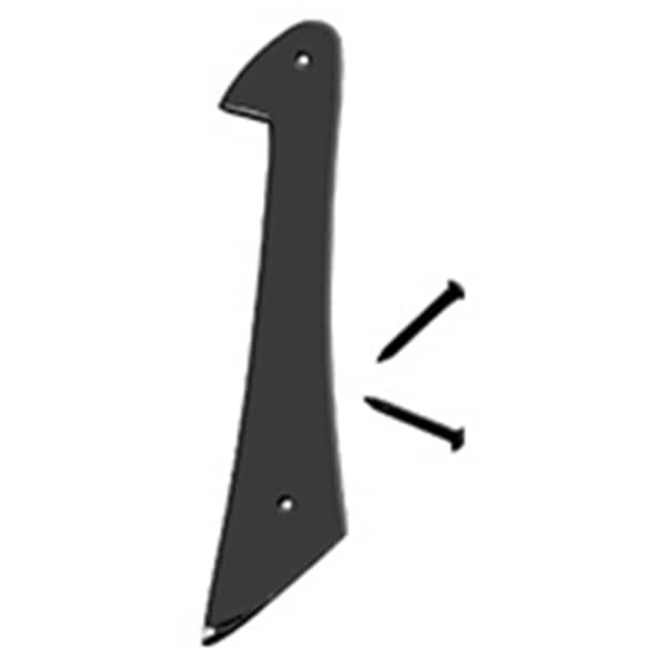 Hy-Ko 4 In Satin Black Finish Number 1, 5PK - A31301