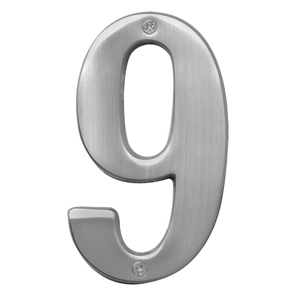 Hy-Ko 5In Satin Nickel Number 9, 3PK - A31019