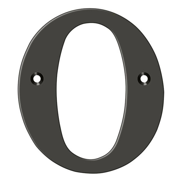 Deltana Residential Letter O Oil Rubbed Bronze 4" - RL4O-10B