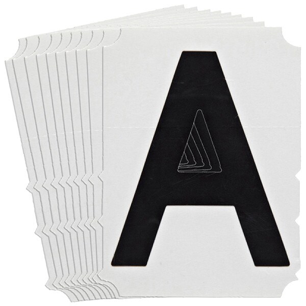 Brady Numbers and Letters Labels, PK 10 - 5180P-A