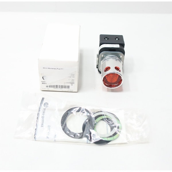 Allen Bradley BOTÓN DE PRESIÓN ILUMINADO ÁMBAR 12-130V-CA 12-130V-CC - 800TC-QAH2A