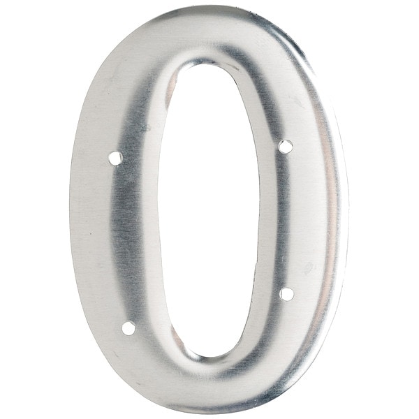 Brady Letter, Aluminum, Roman, 3 in. H, O, PK10 - 1600-O