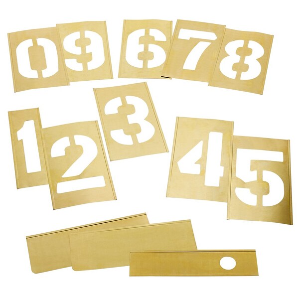 C.H. Hanson Ch Hanson 8'' Gothic Style Numbers Set 13 Pc, 10160 - 10160