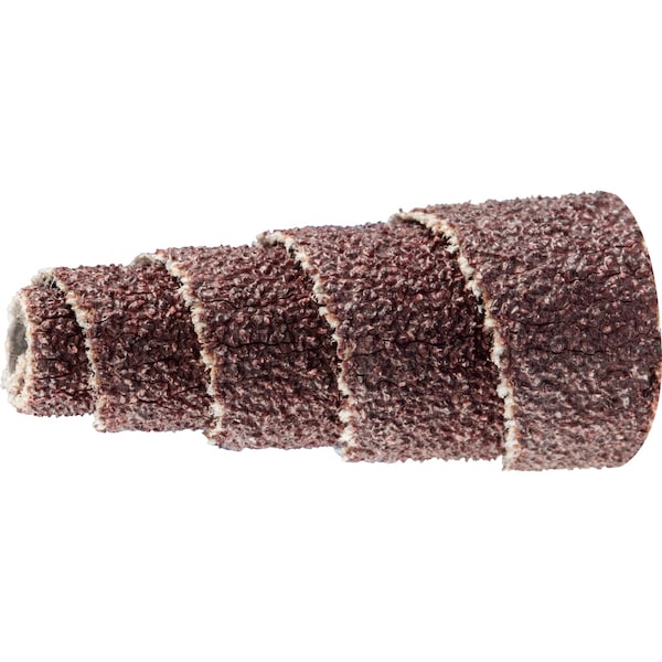 Pferd 1/2" x 1" Cartridge Roll, 1/8" AH - Full Taper, Aluminum Oxide 80 Grit - 41818