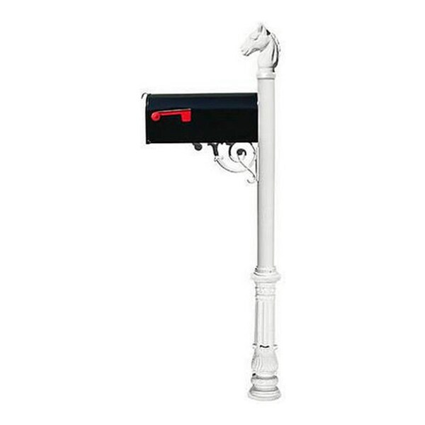 Book Publishing Co 10 in. Westhaven Decorative CBU Square Posts with Urn Finial- Black - GR2474274
