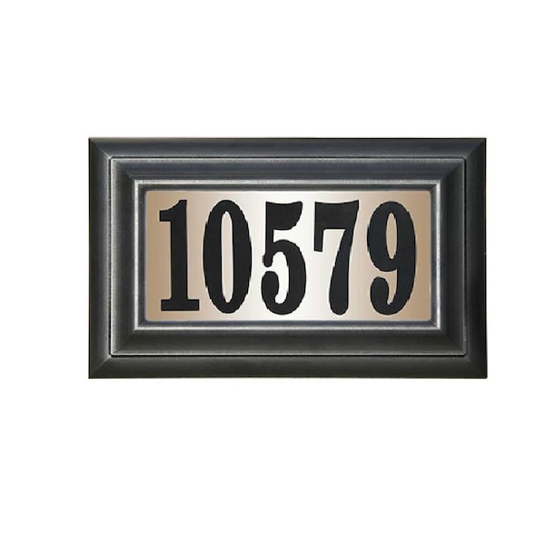 Book Publishing Co 15 in. Edgewood Classic Do It Yourself Kit Polymer Frame Lighted Address Plaque - GR2642858