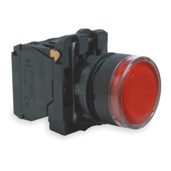 Botón de presión iluminado Schneider Electric, 22 mm, 1NA/1NC, Rojo - XB5AW3465