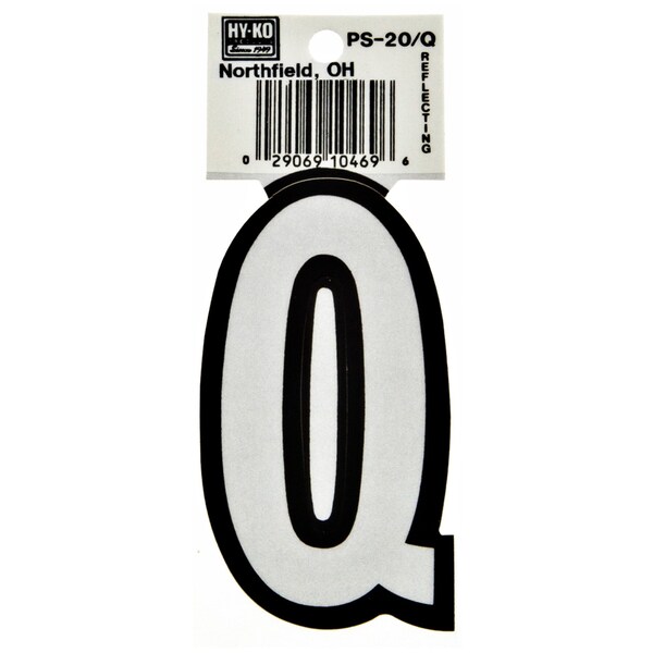 Hy-Ko 3.25In Boat Letter Q, 10PK - A10469