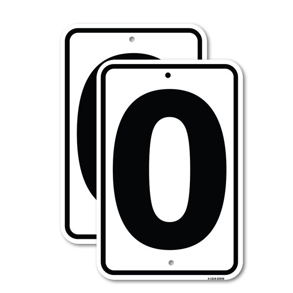 Signmission Sign with Letter O, 18'' X 24'' 2 Signs, Heavy Gauge Aluminum, 2PK - A-1824-2PACK-22936