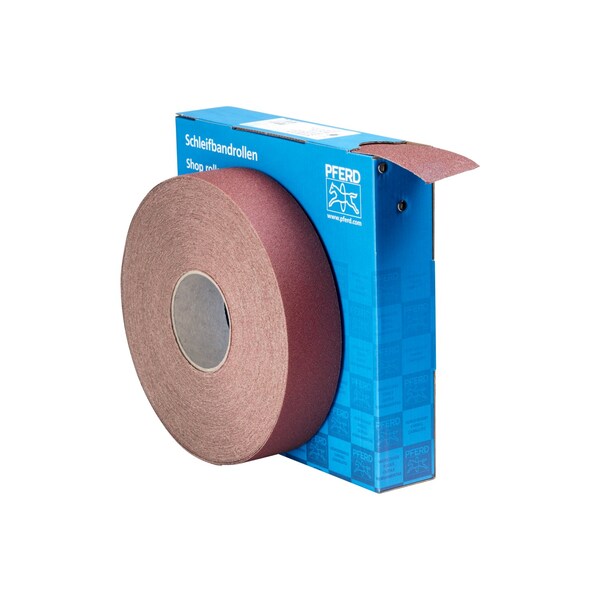 Pferd 2" Shop Roll - Resin/Resin Heavy Duty - 50 Yard Roll - Aluminum Oxide - 80 Grit - 47217