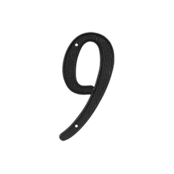 Patioplus 4 in. House Numbers- Black - Zinc - PA3857681