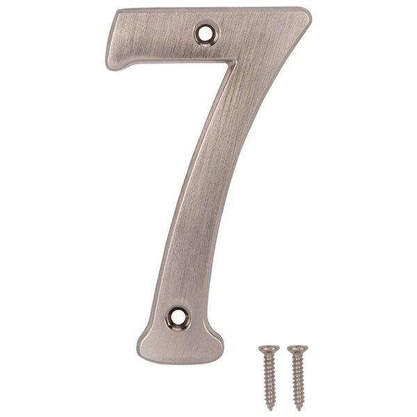 Prosource House Number, Character: 7, 4 in H Character, 2.21 in W Character - N-Z047SN-PS