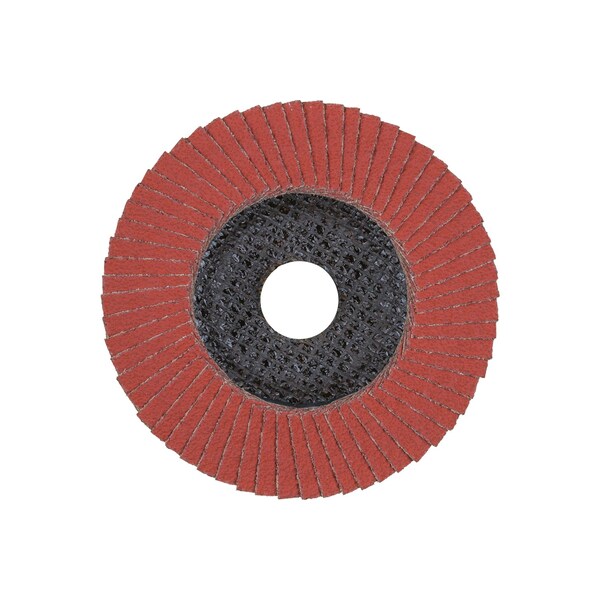 Pferd 4-1/2" x 7/8" A.H. POLIFAN Flap Disc - A-COOL SG INOX+ALU, Aluminum oxide, 40 Grit, Conical - 62231