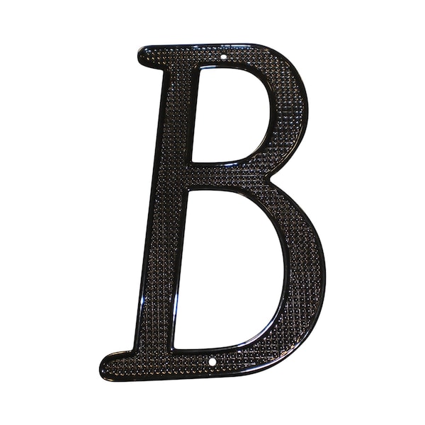 Pamex 4in Zinc Nail On House Letter B Matte Black Finish - DD0740BBL