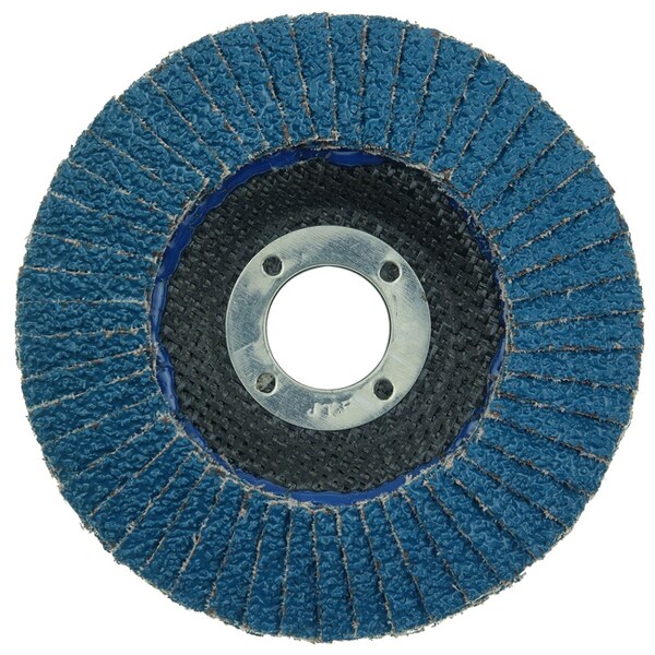 Weiler 4-1/2" Tiger Disc Abrasive Flap Disc, Conical (TY29), 24Z, 7/8" - 50601