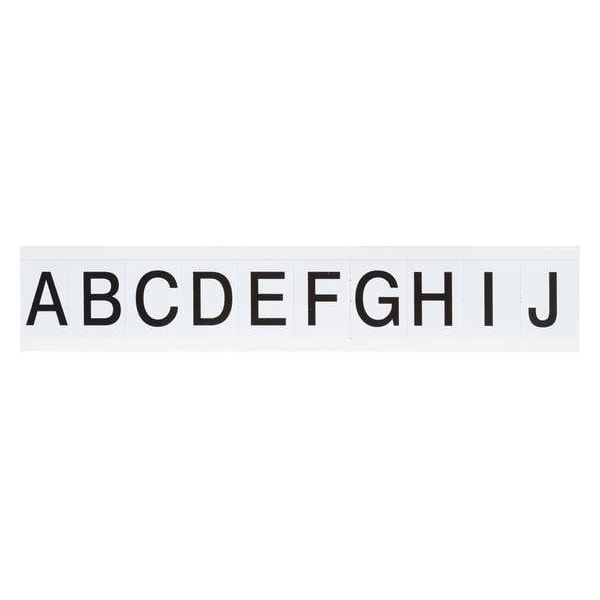 Brady Carded Letters, A Thru Z, 1-1/2 In. H, PK25 - 9713-LTR KIT