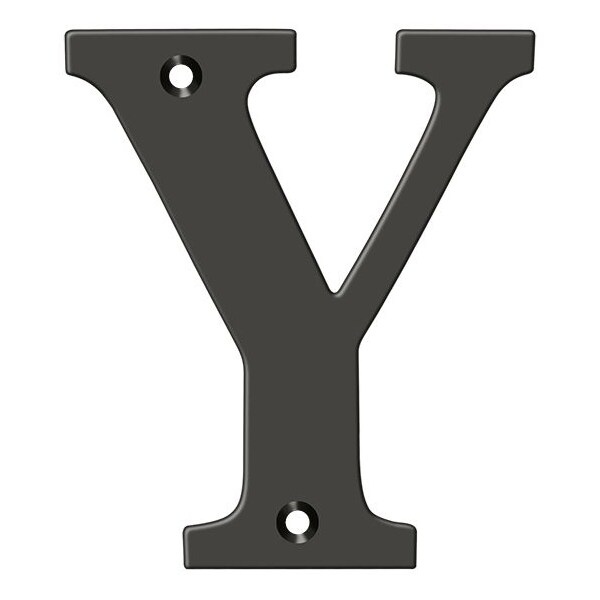 Deltana Residential Letter Y Oil Rubbed Bronze 4" - RL4Y-10B
