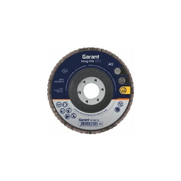 Garant Long Life Silicon Carbide Flap Disc, 115 mm, Grit: 60 - 565381 60