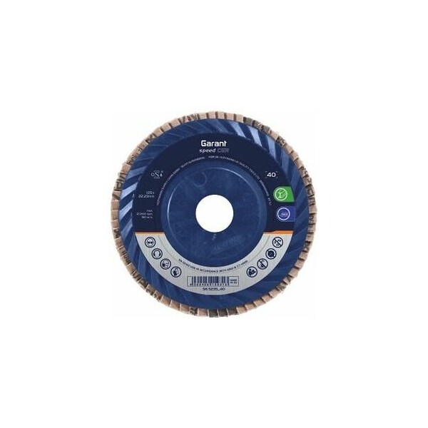 Garant Speed CER Ceramic Flap Disc, Dia: 125 mm, Grit: 60 - 565235 60
