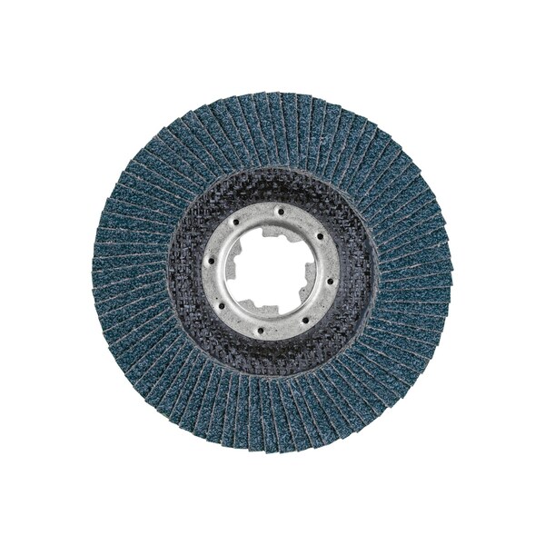 Pferd 5" x 5/8-11 Thd. POLIFAN Flap Disc - Z PSF EXTRA STEELOX, Zirconia, 40 Grit, Flat - 60493