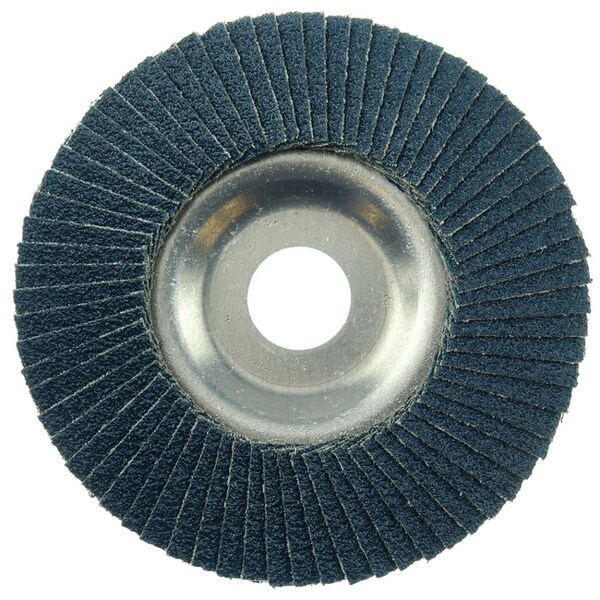 Weiler 5" Tiger DiscFlap Disc, Conical (TY29), Aluminum Backing, 40Z, 7/8" - 50523