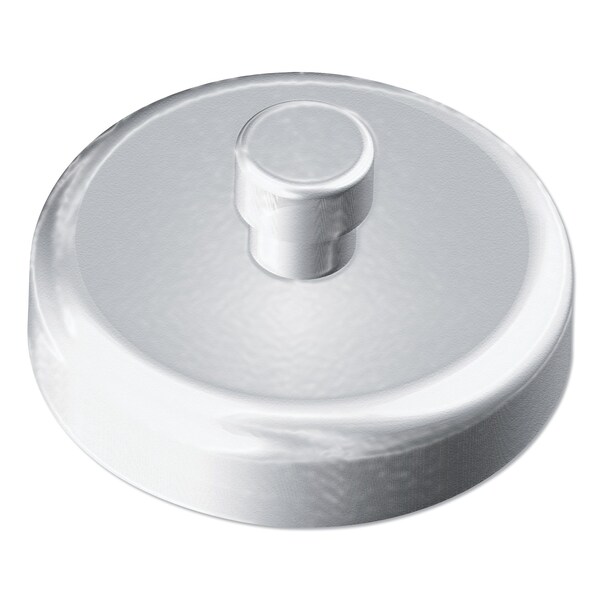 Kantek Mounting Magnet for Glove and Towel Dispensers, 1.5in, Wht/Silver, PK4 - AHM001