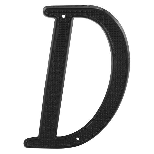 Primeline Tools 4 in. House Letter D, Diecast, Black Finish (2 Pack) - MP4109