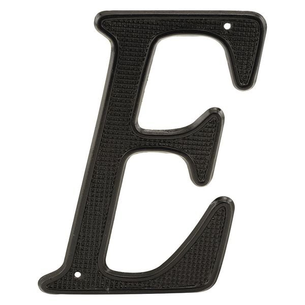 Primeline Tools 4 in. House Letter E, Diecast, Black Finish (2 Pack) - MP4291