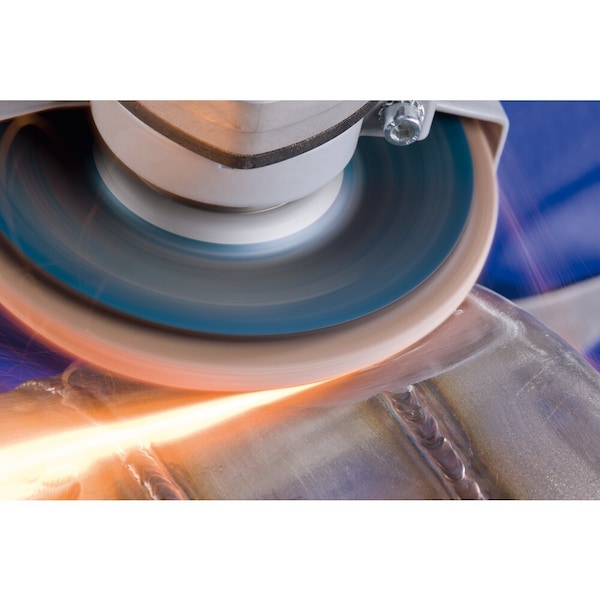 Pferd 4-1/2'' x 7/8'' A.H. POLIFAN Flap Disc - CO-FREEZE SG INOX, Ceramic oxide, 50 Grit, Conical - 60811