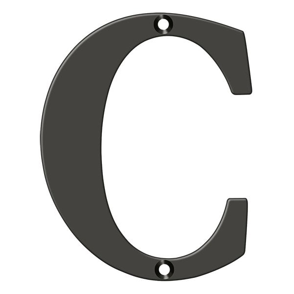 Deltana Residential Letter C Oil Rubbed Bronze 4" - RL4C-10B