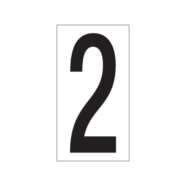 Bsc Preferred 3-1/2 ''2'' Vinyl Warehouse Number Labels, 50PK - BUY00021753