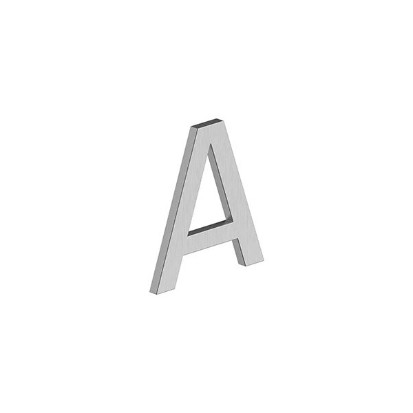 Deltana 4 LETTER A, E SERIES W/ RISERS, STAINLESS STEEL in Brushed Stainless - RNE-AU32D