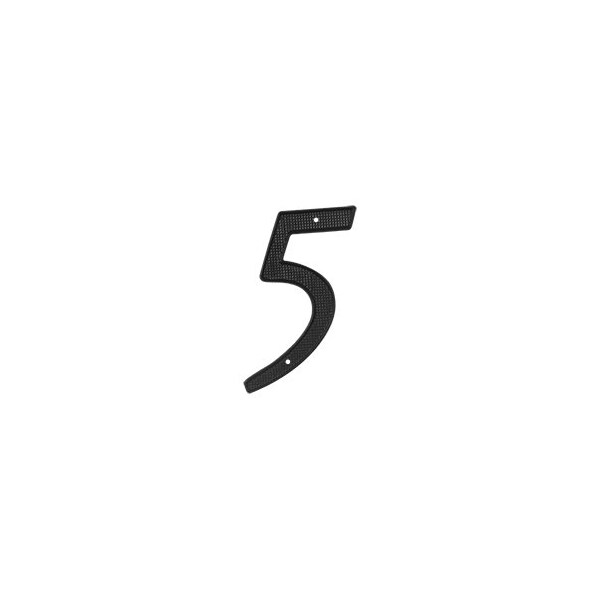 Deltana 4 Height Residential Door Signs Number 5 Black - RNZ4-5