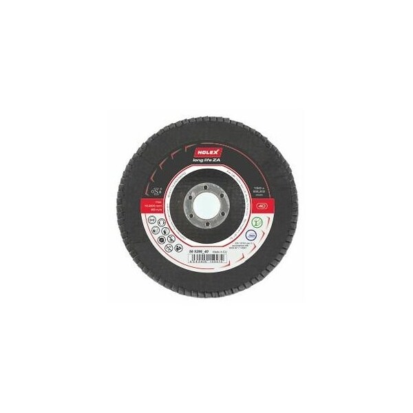 Holex Long Life ZA Flap Disc, Dia: 150 mm, Grit: 40 - 565286 40
