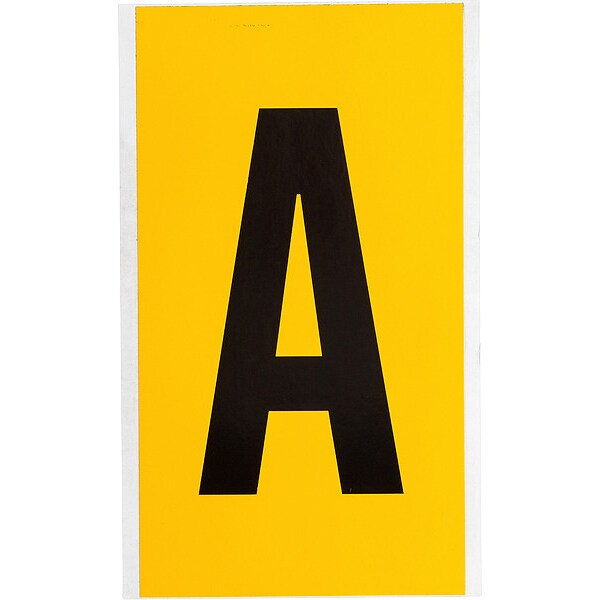 Brady Numbers & Letters, Black On Yellow, 6 Inch - 1570-A