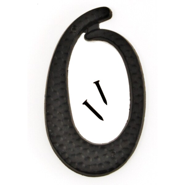 Hy-Ko 3In Black Aluminum Number 0, 10PK - A20100