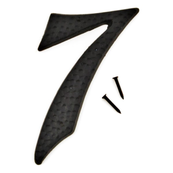 Hy-Ko 3In Black Aluminum Number 7, 10PK - A20107