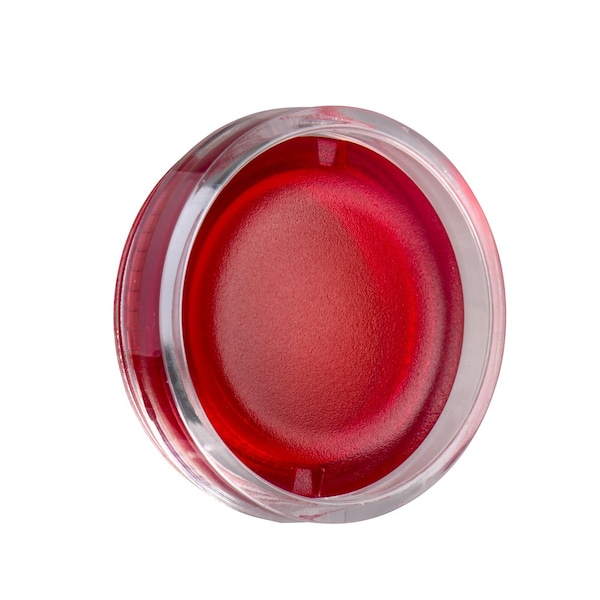 Cabeza para botón pulsador iluminado, Harmony XB4, Harmony XB5, rojo, 22mm, LED universal, lente lisa, sin marca - ZBW9143.