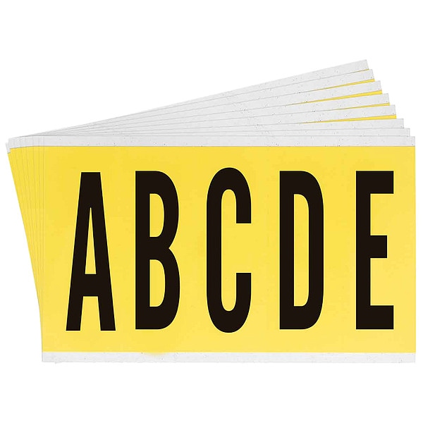Brady Carded Letters, A Thru Z, 5 In. H, PK25 - 3460-LTR KIT